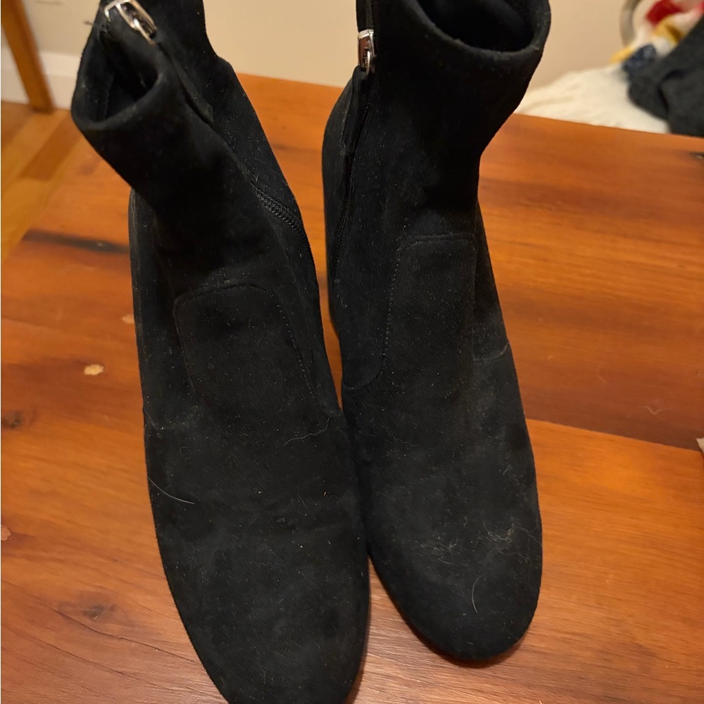 Steve Madden Black Ankle Booties